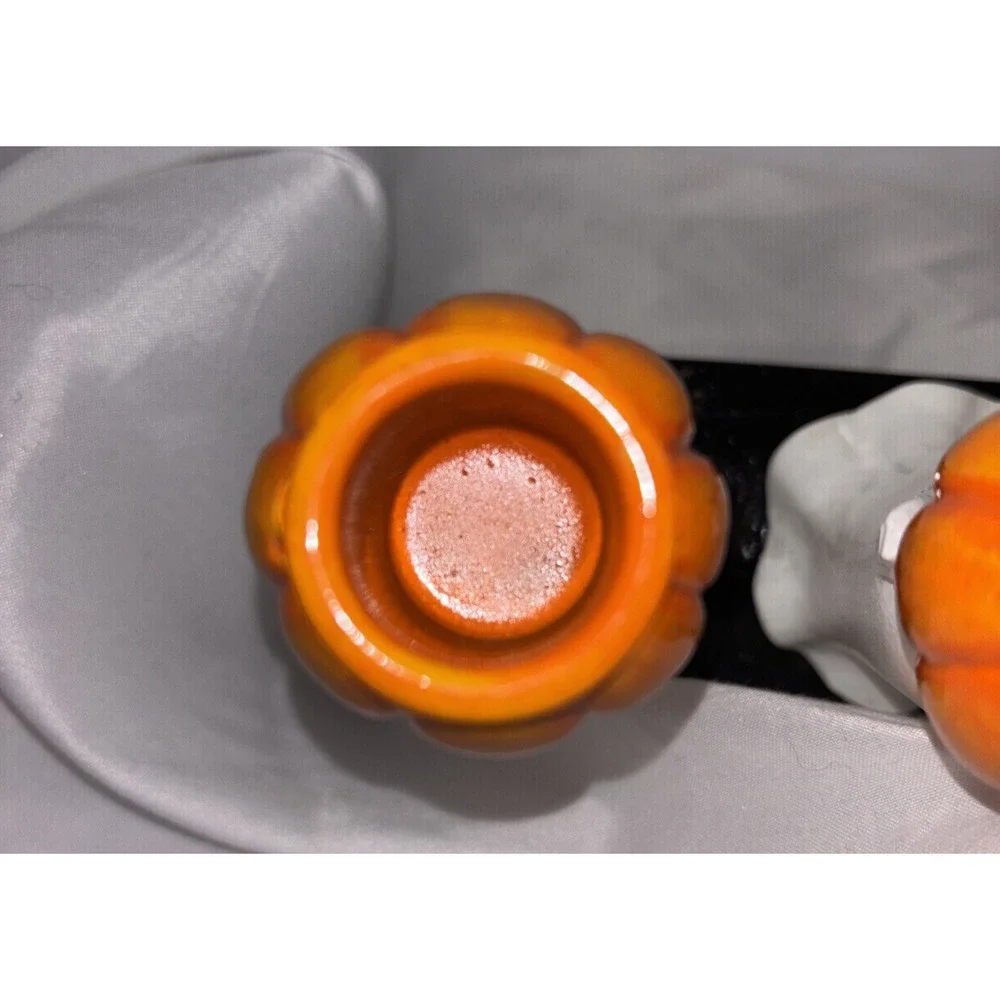 Hallow Home Tabletop 5 Ghosts & Pumpkins Halloween Taper Candlestick Holder